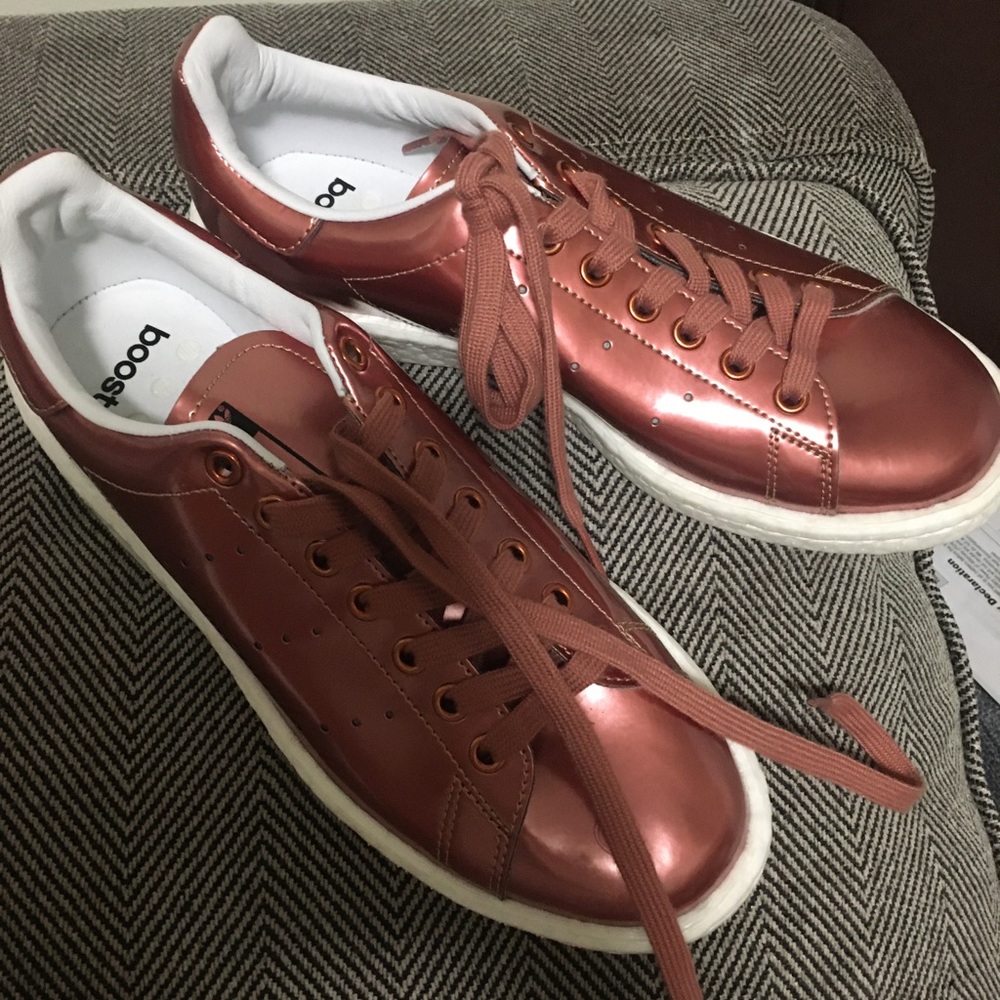 Adidas Rose Gold Stan Smith Shoes